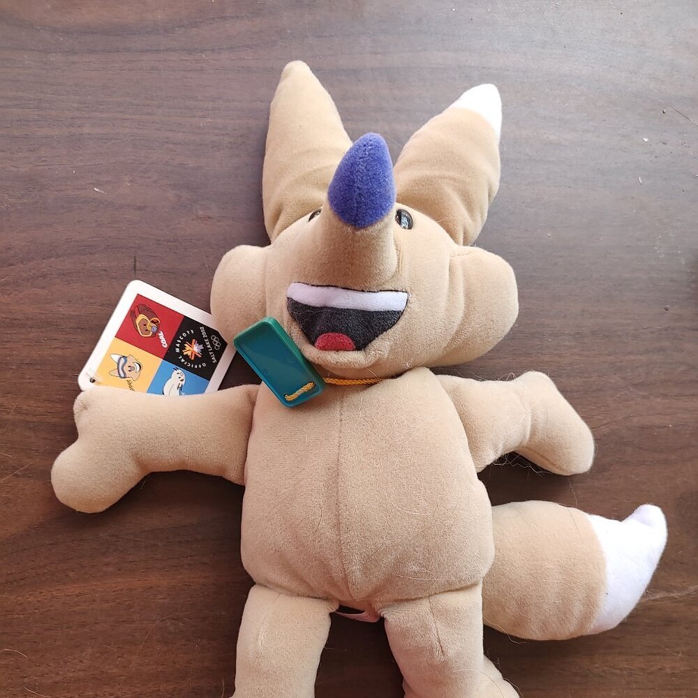 Vintage 2002 Salt Lake City Olympics Cooper The Coyote Plush Mascot